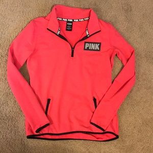 Vs Pink half zip up hoodie